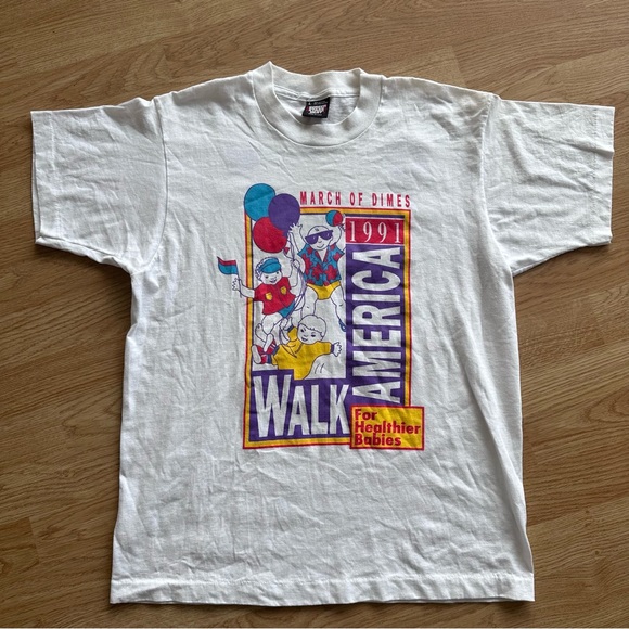 Vintage 1991 March of Dimes Walk America shirt - Picture 1 of 4